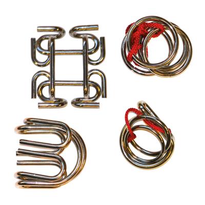 Eureka Metalen breinpuzzels extreme, 4st. Eureka Metalen breinpuzzels extreme, 4st.