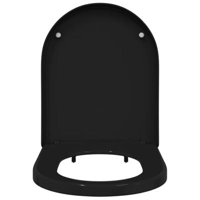 VidaXL Toiletzitting zwart 48 x 36,5 x 4,5 cm polypropyleen VidaXL Toiletzitting zwart 48 x 36,5 x 4,5 cm polypropyleen