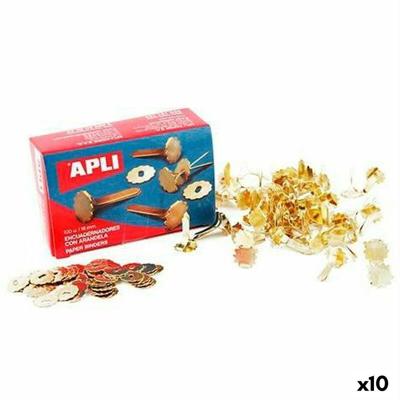 Metalen bindmiddelen Apli Gouden 25 mm 100 Onderdelen (10 Stuks)