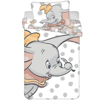 Disney Dumbo BABY Dekbedovertrek Dots - 100 x 135 cm - Katoen - thumbnail