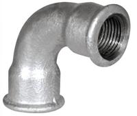 Kirchhoff Bocht van smeedbaar ijzer 90°, verzinkt, 1"IT, (2a) - 989683055 - thumbnail