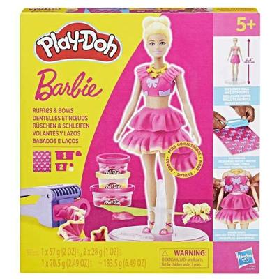 Creatief Spel met Boetseerklei Play-Doh Barbie Ruffles & Bows