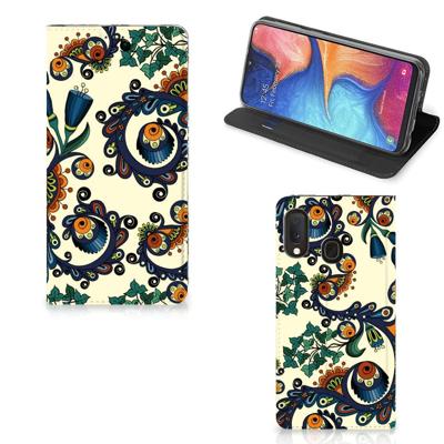 Telefoon Hoesje Samsung Galaxy A20e Barok Flower Telefoon Hoesje Samsung Galaxy A20e Barok Flower