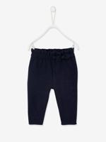 Molton babybroek met elastische taille inkt - thumbnail