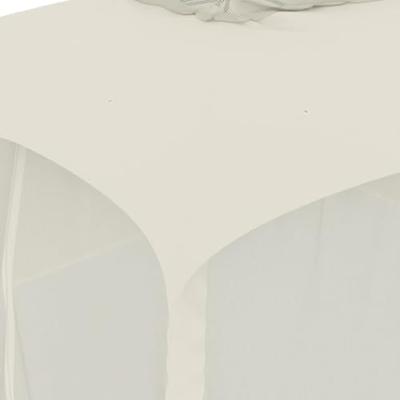 VidaXL Prieel zijwanden van gaas en dubbel dak 3,93x2,93 m staal crème VidaXL Prieel zijwanden van gaas en dubbel dak 3,93x2,93 m staal crème