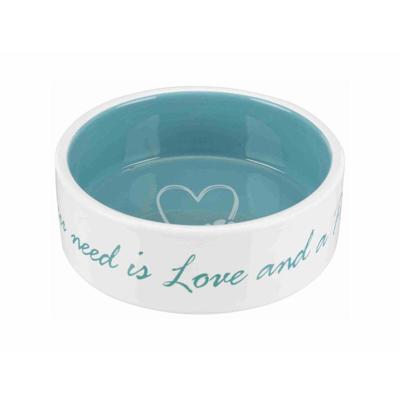 Voerbak voor honden Trixie Pet's Home Blauw Crème Ø 12 cm 300 ml - thumbnail