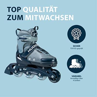 Hudora inline skeelers leon 2.0 ocean, maat 29-32