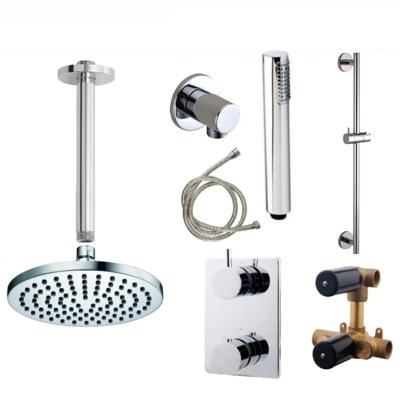 Wiesbaden Inbouw Regendouche Set 03 Caral Plafonduitloop Met Glijstang Chroom Wiesbaden Inbouw Regendouche Set 03 Caral Plafonduitloop Met Glijstang Chroom