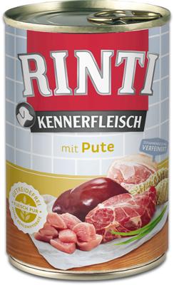 RINTI Kennerfleisch Turkey - natvoer voor honden - 400g
