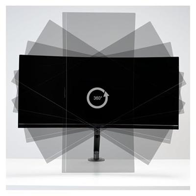 LC-Power LC-EQ-A32B flat panel bureau steun 81,3 cm (32 ) Zwart