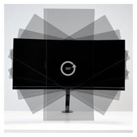 LC-Power LC-EQ-A32B flat panel bureau steun 81,3 cm (32 ) Zwart - thumbnail