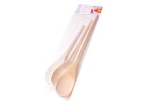 Overige Merken Houten lepels 3 stuks - thumbnail