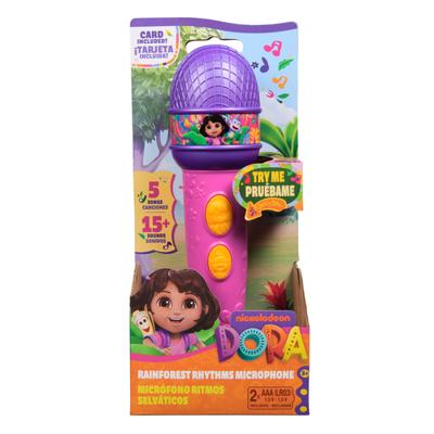 Dora - Functionele microfoon - 18 cm - 4 liedjes en 9 geluiden - vanaf 3 jaar - Dora the Explorer