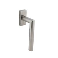 Intersteel Raamsluiting Jura op rechthoekige rozet RVS - thumbnail