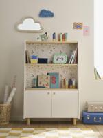 Lage boekenkast met plank LIGNE TERRAZZO beige - thumbnail