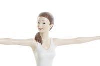 Decoratieve figuren DKD Home Decor 24 x 6,5 x 19,5 cm Scandi Roze Yoga - thumbnail