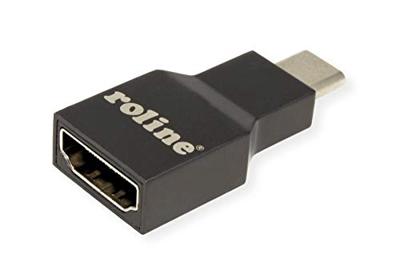 ROLINE Adapter USB type C - HDMI, Male/Female, grijs