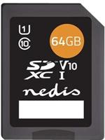 Nedis Geheugenkaart | SDXC | 64 GB | UHS-I | 1 stuks - MSDC64100BK MSDC64100BK - thumbnail