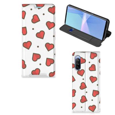 Sony Xperia 10 III | Hoesje met Magneet | Hearts Sony Xperia 10 III | Hoesje met Magneet | Hearts