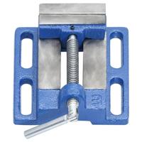 VidaXL Bankschroef voor kolomboormachine 76 mm gietijzer blauw - thumbnail