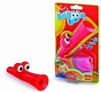 Goliath Bob balloon ballonnen opblaas setje met ballonnen rood