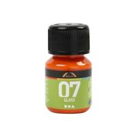 A-color Permanente glasverf - oranje, 30ml - thumbnail