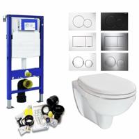 Geberit Up320 Toiletset 26 Aqua Splash Trevi Compact Met Bril En Drukplaat - thumbnail