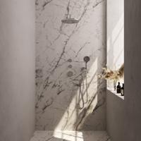 Chrome Carving thermostatische inbouw regendouche SET 10 met 30 cm douchekop - thumbnail