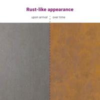 Tuin Bloempot Bruin 120 x 120 x 20 cm Weerbestendig staal - thumbnail