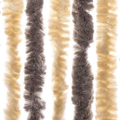 Vliegengordijn 100x200 cm chenille donkerbruin en beige Vliegengordijn 100x200 cm chenille donkerbruin en beige