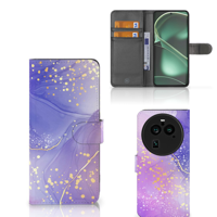 Hoesje voor OPPO Find X6 Pro Watercolor Paars - thumbnail