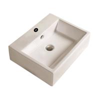 Waskom Sanilux Straight Keramiek 53x42x15cm Rechthoek wit (exclusief waste) - thumbnail