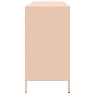 Dressoir 135x39x73,5 cm koudgewalst staal roze