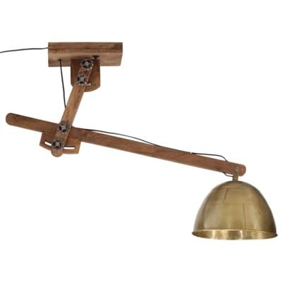 VidaXL Plafondlamp 25 w e27 105x30x65-108 cm antiek messingkleurig
