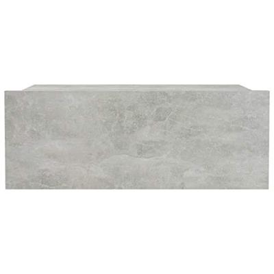 VidaXL Nachtkastjes 2 st zwevend 40x30x15 cm bewerkt hout betongrijs