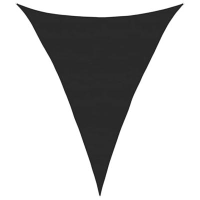 VidaXL Zonnezeil 160 g/m² driehoekig 5x7x7 m hdpe zwart VidaXL Zonnezeil 160 g/m² driehoekig 5x7x7 m hdpe zwart