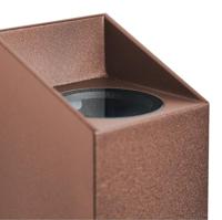 Nordlux Wandlamp Nico vierkant 2x GU10 roest IP54 - 4800917 - thumbnail