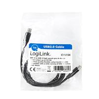 LogiLink CU0154 USB 2.0 0.48Gbps 60W USB Type-C 1m - thumbnail