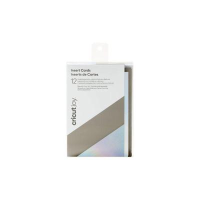 Cricut joy • insert cards grijs zilver holografisch 12,45x8,89cm 15 vellen