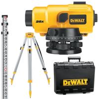 DeWALT DW096PK Waterpastoestel compleet met statief en meetlat - thumbnail