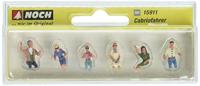 NOCH 15911 H0 Cabriorijders zonder voet figuren Geverfd, Zittend - thumbnail