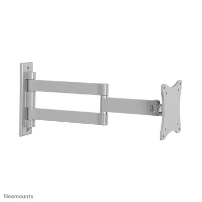 Neomounts FPMA-W830 Monitor-wandbeugel 1-voudig 25,4 cm (10) - 68,6 cm (27) Zilver Kantelbaar, Zwenkbaar
