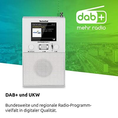 TechniSat DIGITRADIO FLEX 2 Stopcontactradio DAB+, VHF (FM) Bluetooth Incl. luidspreker, Wekfunctie Wit TechniSat DIGITRADIO FLEX 2 Stopcontactradio DAB+, VHF (FM) Bluetooth Incl. luidspreker, Wekfunctie Wit