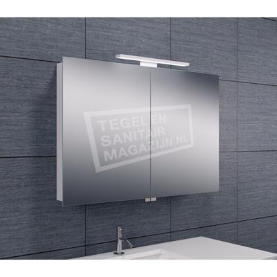 Wiesbaden Luxe spiegelkast +Led verlichting 90x60x14 cm