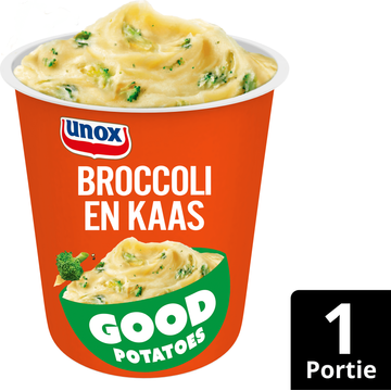 Unox Good Potatoes Broccoli en Kaas 50 g bij Jumbo