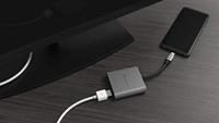 ADAM elements CASA Hub H2 Grey USB-C 3.1 HDMI x2 grijs - thumbnail