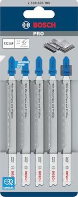 Bosch Accessories 2608636705 Decoupeerzaagblad T 321 AF, Speed for Metal, verpakking van 5 stuks 5 stuk(s)