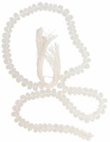 Azeztuliet edelsteen kralen streng 10 mm facet geslepen ovaal - thumbnail