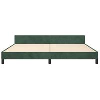 Bedframe zonder matras 200x200 cm fluweel donkergroen - thumbnail