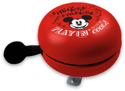 Bel SP staal bell mickey mouse rood